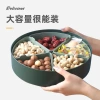 Covered storage box, candy plate, modern home living room coffee table, New Year snacks, melon seeds, dried fruit box, creative compartments Item Picture